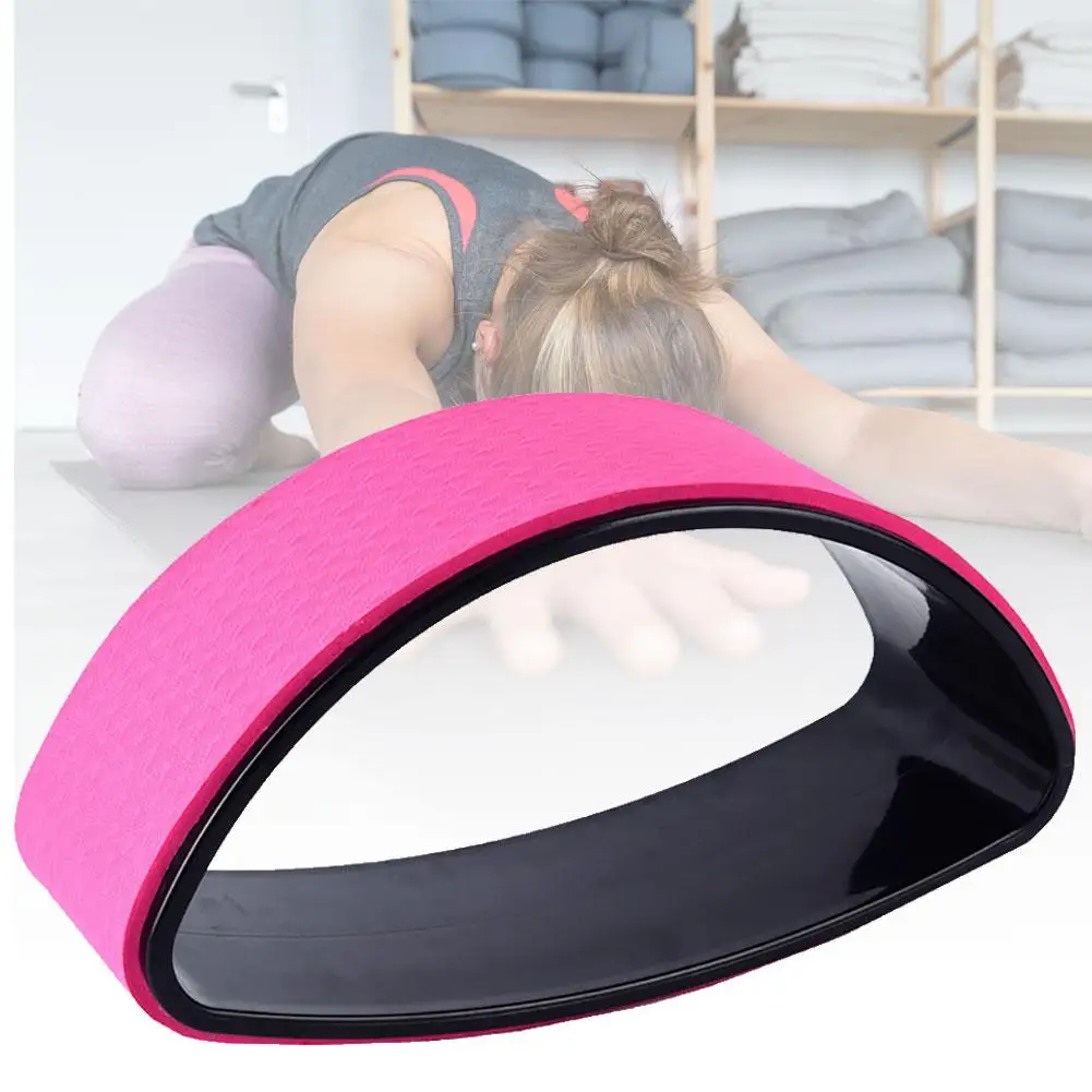 

Half Round Dharma Wheel Pilates Yoga Back Shoulder Stretching Fitness Equipment Health Yoga Training Accessories Workout Home