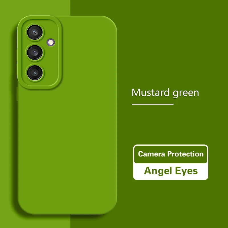 Matte Angel Eyes Fashion Liquid Silicone Phone Case - Soft Back Cover