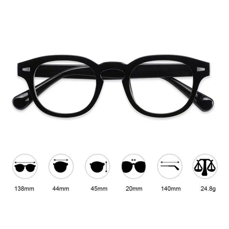 Optical Glasses Frame Men Women Vintage Myopia Prescription Eyewear