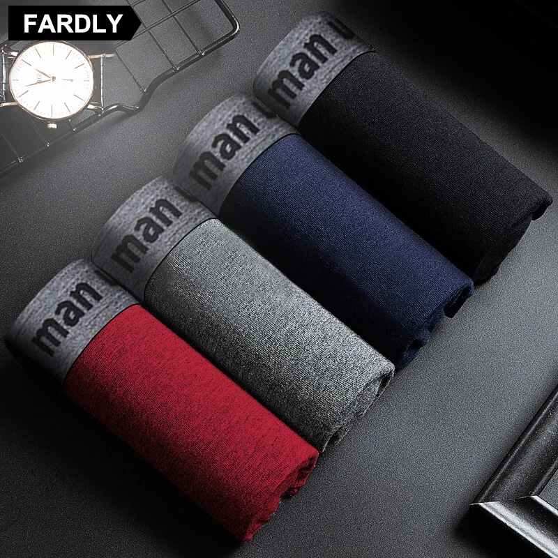 

Трусы-боксеры мужские 4 шт., хлопковые шорты-боксеры, пикантный комплект для пар, мягкие шорты, нижнее белье