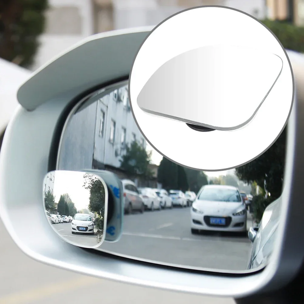 Car Rearview Mirror Reverse Artifact Blind Spot Blind Area Small Square Mirror Reflective Aid 360 Degree Car HD Wide-angle Auto