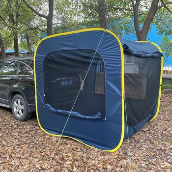 윈드 밸리 야외 방수 휴대용 SUV 여행 자동차 팝업 샤워 텐트, 캠핑용 윙 사이드 후면 천막