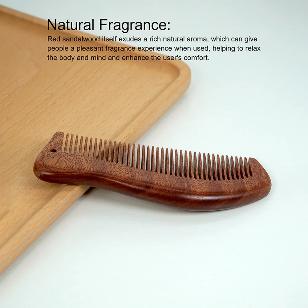 Natural Wood Comb Sandalwood Hair Comb Scalp Massage Combs Massage Anti-tangle Anti Static Hair Brush Hairdressing Styling Tools 4
