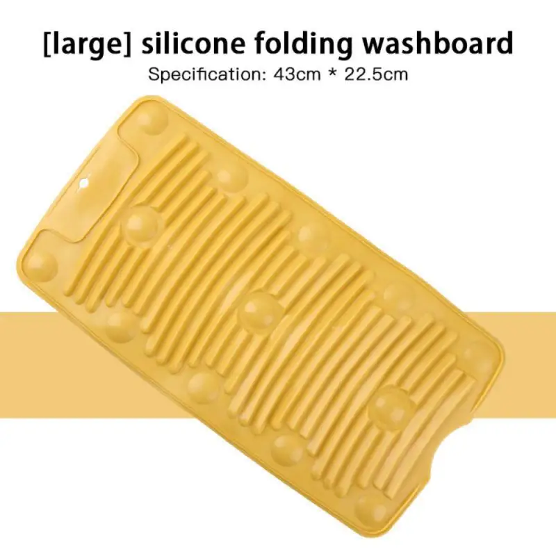 Laundry Board 1pcs Silicone Scrubbers Non Slip Foldable Portable Clean Tool