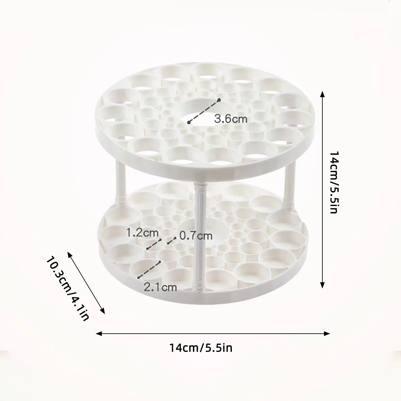 Desktop Makeup Brush Storage Rack 45 Holes Cosmetics Organizer Holder Lipstick Eyebrow Pencil Brush Display Rack