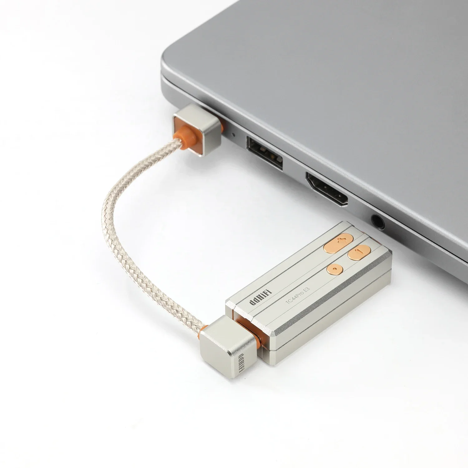 Premium USB OTG Audio Decoding Cable with Flexible Connectors, 8cm Length