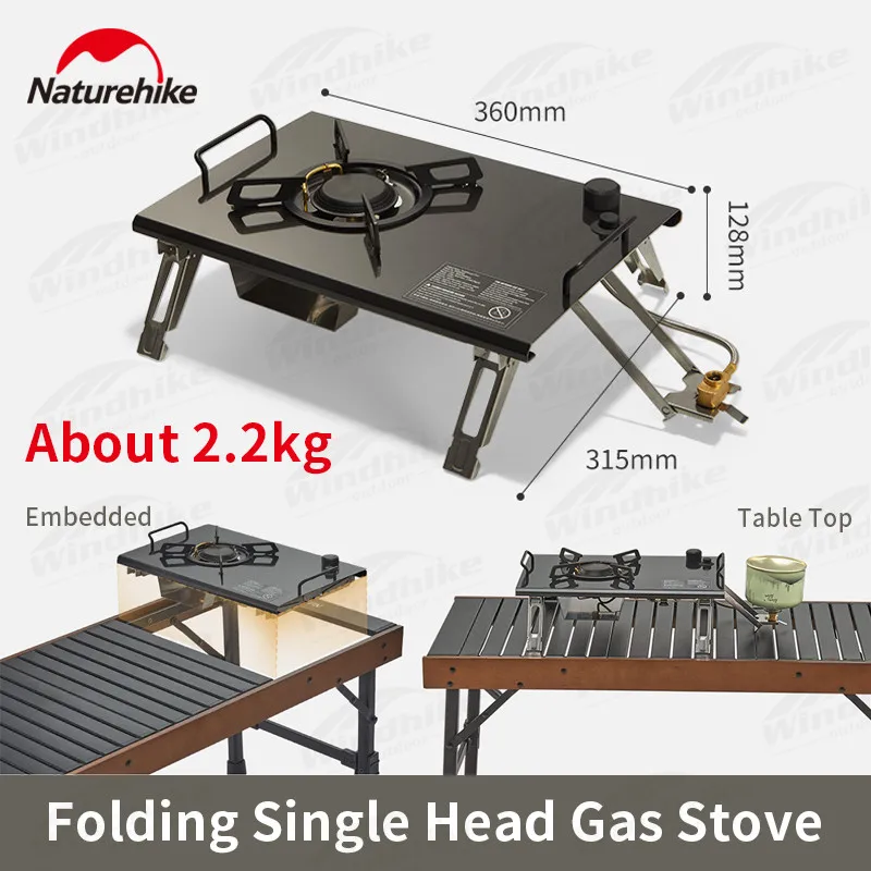 NaturehikePortableFolding304StainlessSteelGasStove4000WHigh
