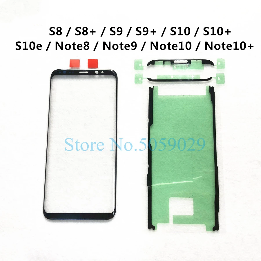 Per Samsung Galaxy S8 S9 S10 Note 8 9 10 + Plus S10E Display Lcd Pannello Tattile Esterno Copertura Dello Schermo Sostituzione Lente Anteriore In Vetr
