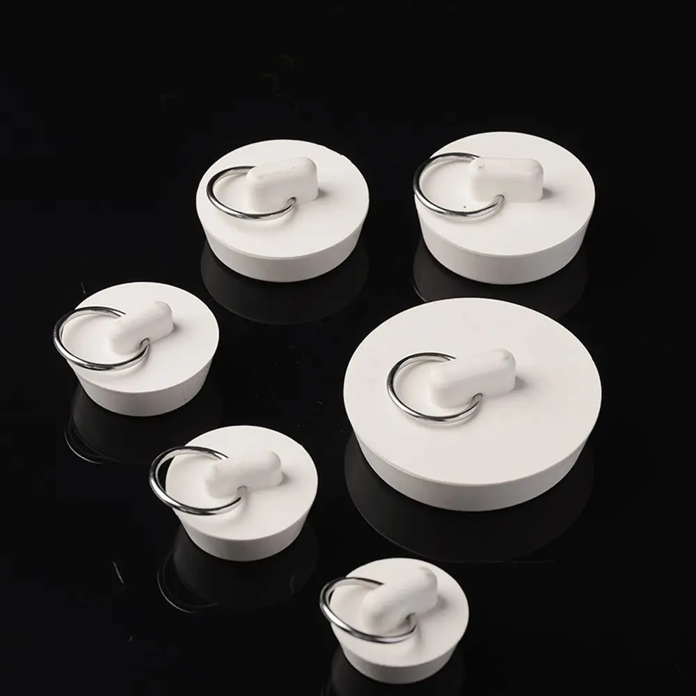 Drain Stopper Basin Drain Stopper Bathroom Sink Plug Silicone Drain Stopper Washbasin Drain Plug Bathroom Sink Stopper Kitchen Bath Floor Drain Plug With Hanging Ring Basin Sewer Water Stopper Leakage-proof Plug