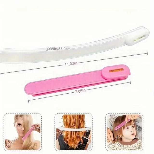 3Pcs/set Hair Cutting Tool Kit Bangs Trimming Scissors Comb Set for DIY Home Hair Styling 4
