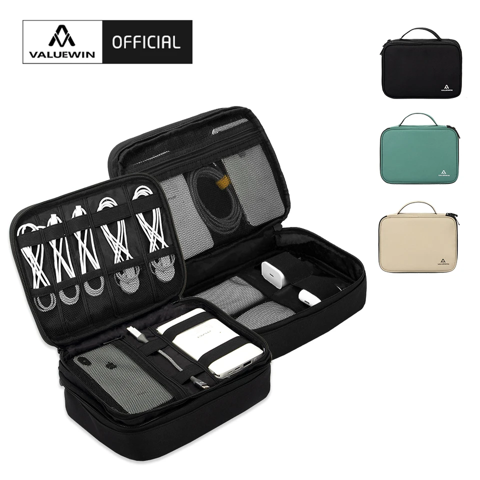 Étui Rigide EVA Pour Accessoires électroniques – Range Banque D’alimentation, Câbles, écouteurs – Format Compact Et Portable