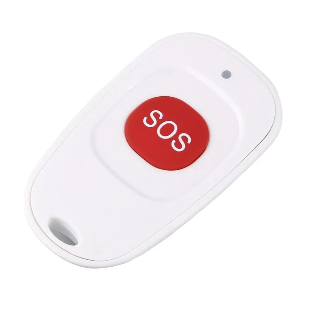 Emergency Button Waterproof 433.9MHz Wireless Plastic Doorbell Call Alarm Battery Operated Press Linkage Accessory 433mhz waterproof wireless doorbell button sos emergency panic button led night vision fluorescent ring flash alarm accessories