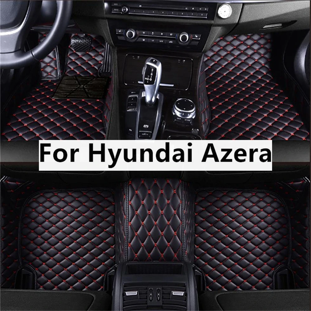 

Solid Color Diamond Custom Car Floor Mats For Hyundai Azera 2011-2017 Auto Carpets Foot Coche Accessories