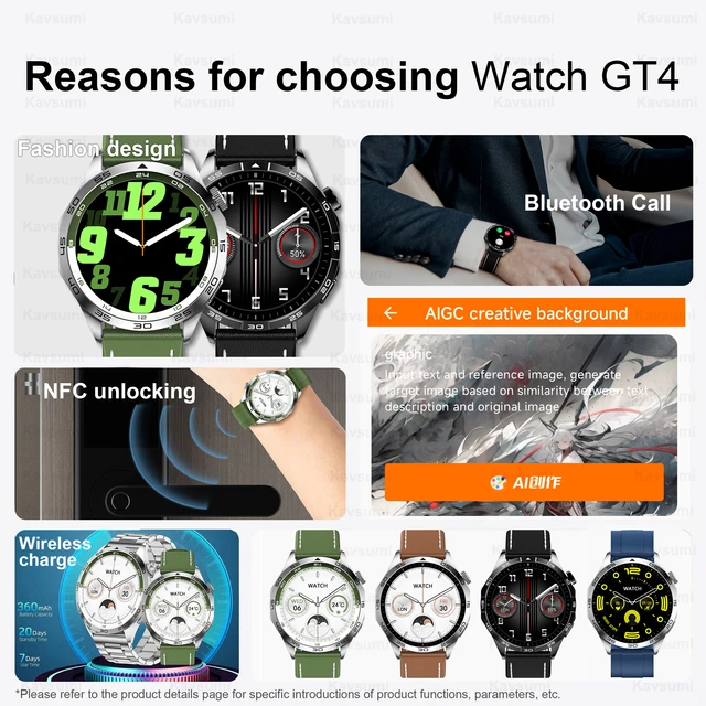 Watch GT4 Smartwatch for Men: A Versatile Companion for Health, Fitness, and Connectivity