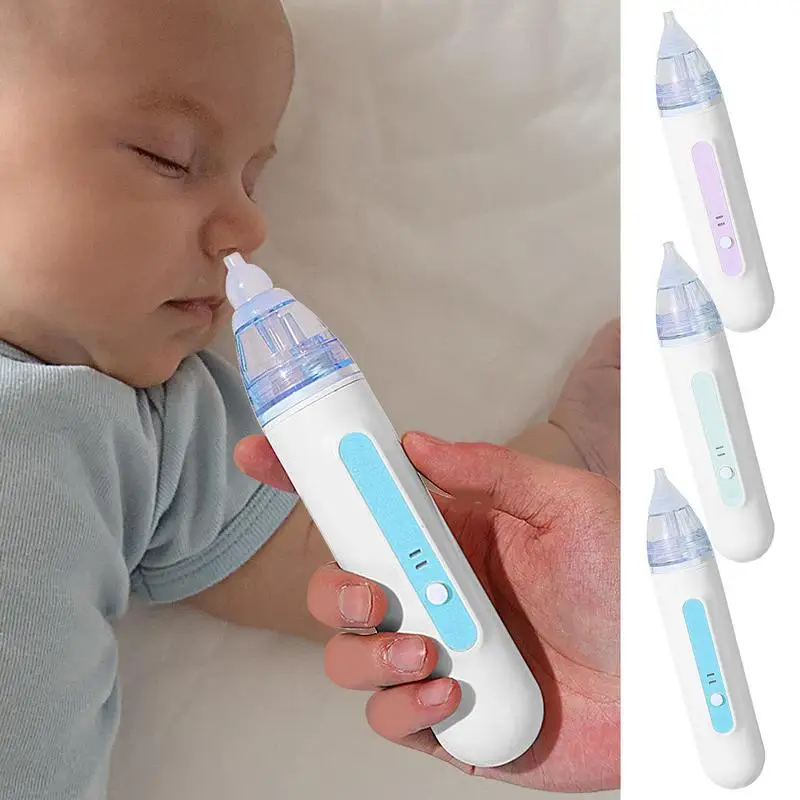 

Automatic Nose Cleaner Electric Nose Cleaner Nasal Sucker Removable Tips Silent Operation Nasal Congestion Relief And Newborn