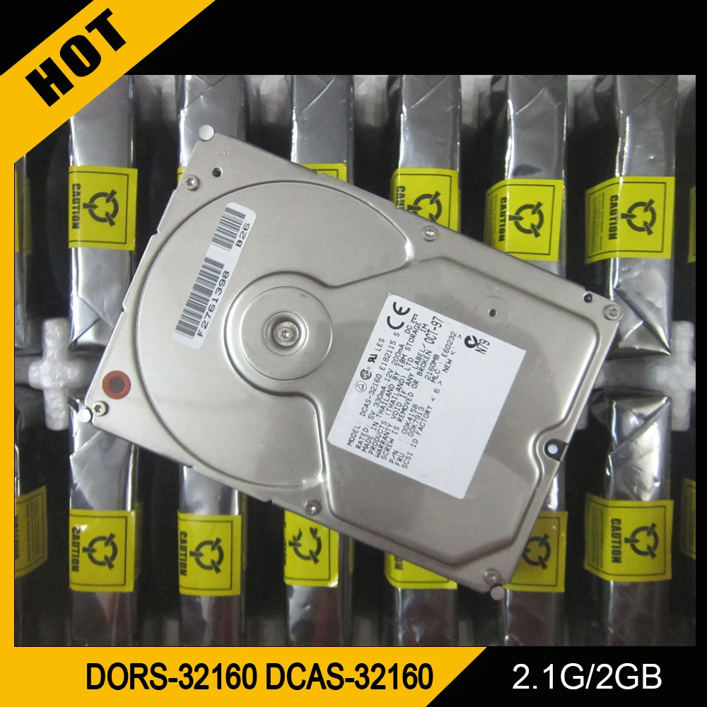 IBM용 SCSI 서버 하드 디스크, DORS-32160 DCAS-32160 09J1036, 2.1G, 2GB, 5.4K, 68PIN, 3.5 인치 