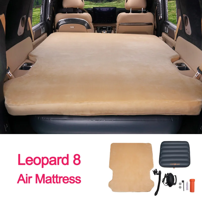 For Leopard 8 FangChengBao 8 Car Air Mattress Travel Bed Inflatable Tour Bed Outdoor Camping Trunk Sleeping Mat