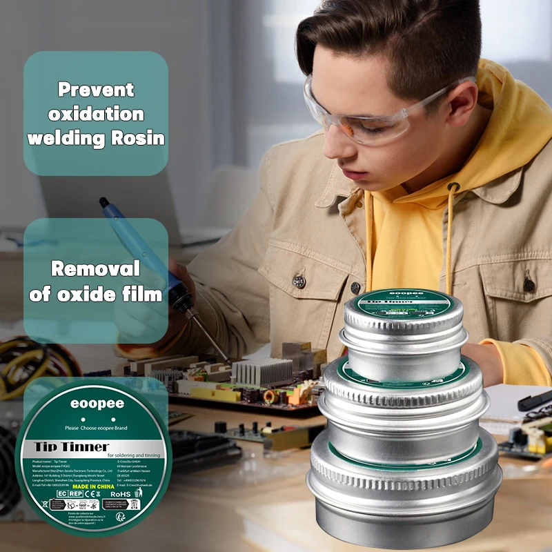 Soldering Tip Tinner Oxide Removal Cleaner Lead Free Oxidation Cleaning Paste For Enhanced Solder Performance 10g-60g_voghion.com
