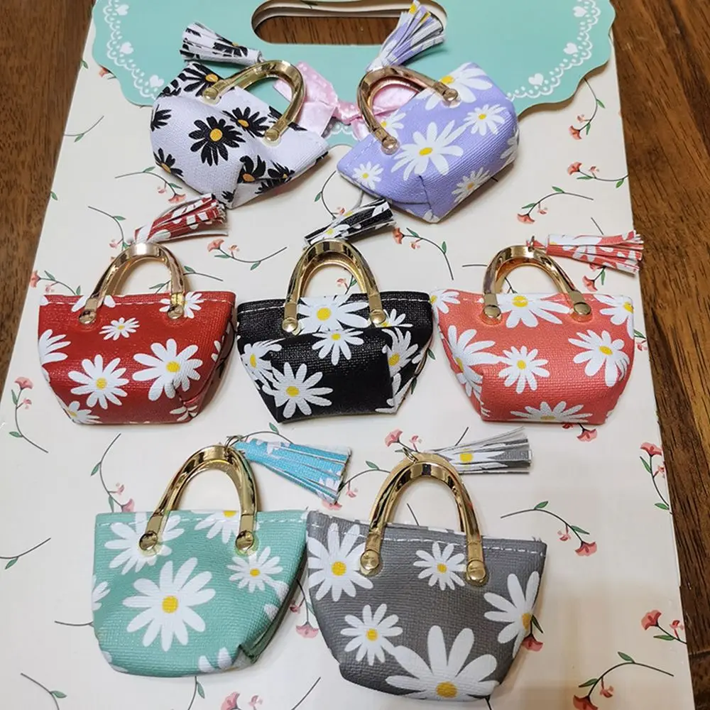 Doll Accessories 1/6 Doll Handbag Lady PU Leather Bag Purse Dollhouse Kids Toys Party Favors Playing House Toy