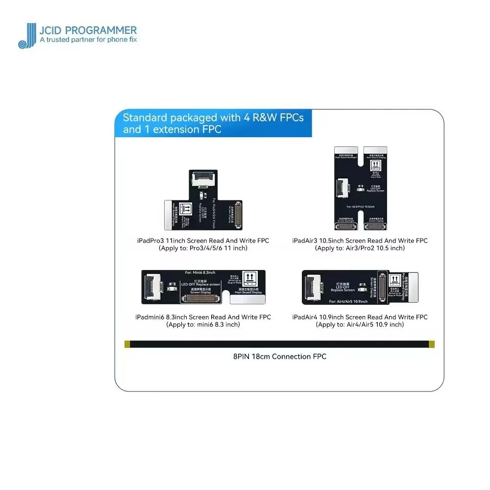 Jcid V1se V1sprong Ipad Scherm Reparatie Adapter Oplossen Problemen Van Schermcode Match Potlood Onvermogen Om Diagnoal Rechte Lijn Te Tekenen