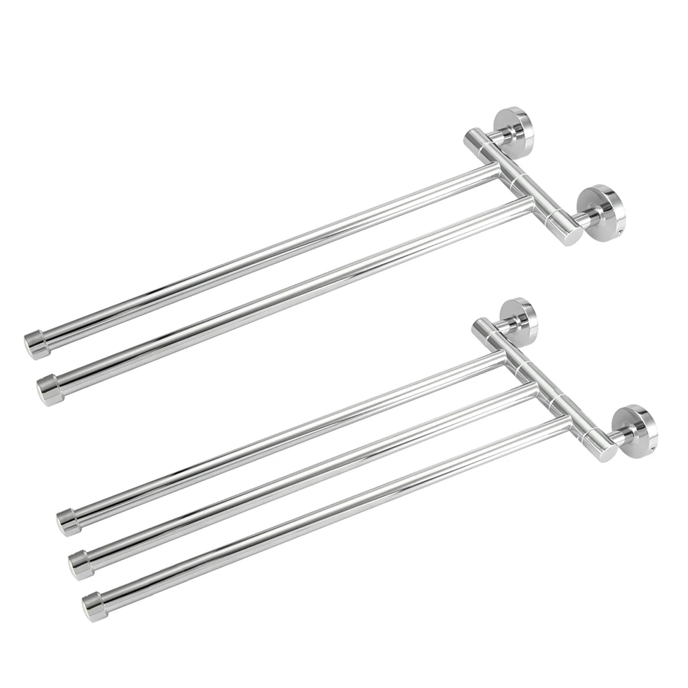 Wall Mounted Towel Rack Swing Out Rotating Towel Hanger Shelf Rotating Rack Wall Mounted Bathroom Accessories towel rack