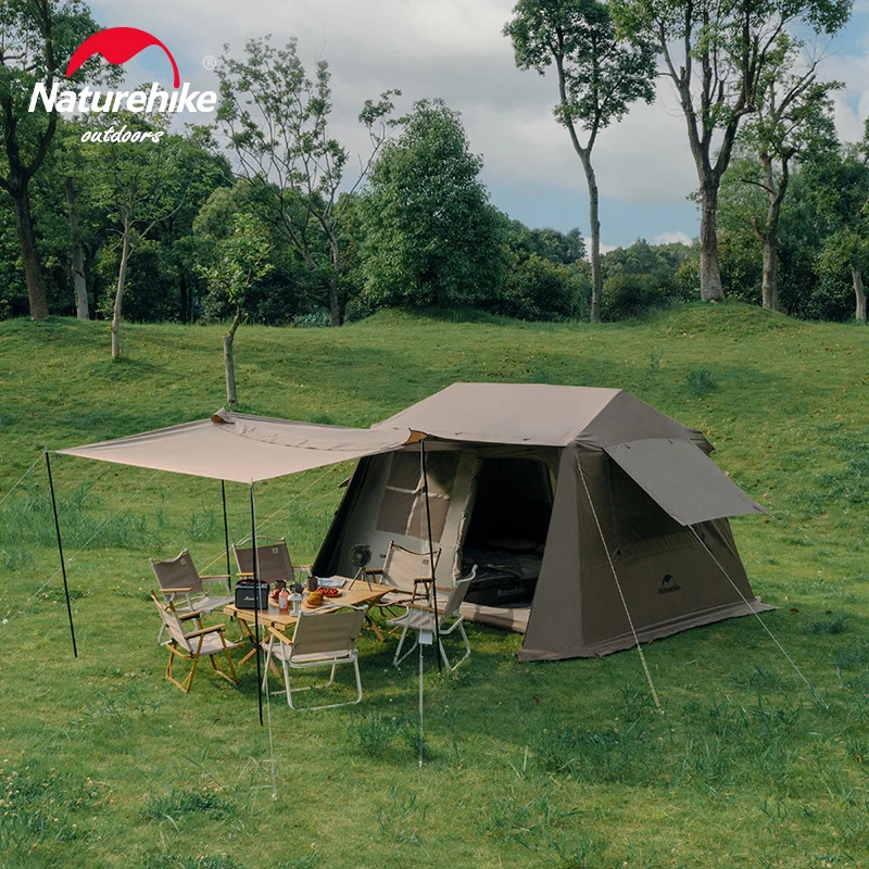 Naturehike　village13 4〜6人用 新作】 Naturehike Village13 Plusワンタッチテント Ti black 前
