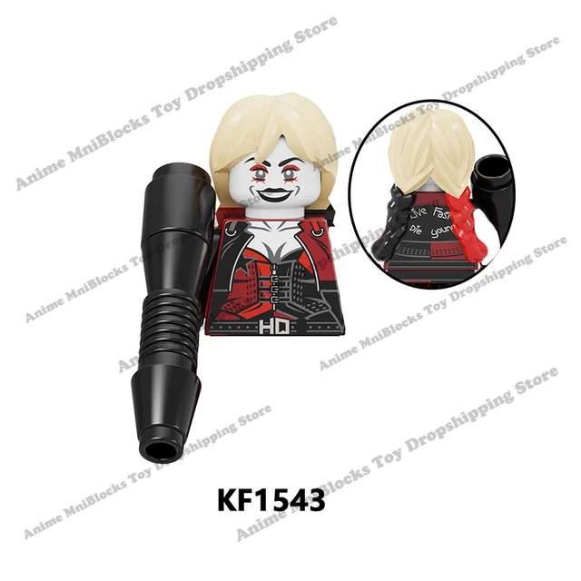 Movie Batman The Joker Harley Quinn Wonder Woman mini action toy figures building blocks Assemble bricks kid gifts WM6080 WM6100 KF1543