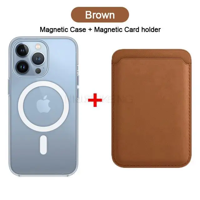 thumbnail image 1 of For Magsafe Magnetic Wireless Charging Case For iPhone 15 11 12 13 14 Pro MAX Mini XR XS 7 Plus Leather Wallet Card Holder Cover, 1 of 5
