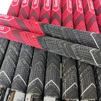 Red 10pcs/13pcs PLUS Golf Grip Rubber Golf Grips Cotton Yarn Golf Club Grips Iron and Wood Standard/Midsize Grip Universal 1