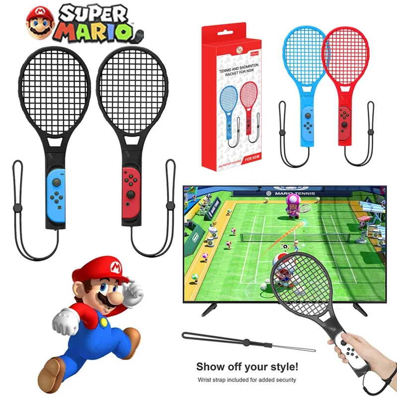 Super Mario Bros Switch Tennis Giochi Sportivi Joy-Con Accessori Per Switch Ns Racchetta Da Tennis Console Di Gioco Grip Decorazioni Regali
