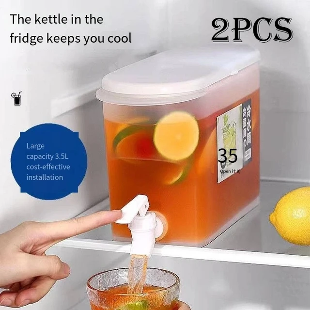 Cold Water Kettle With Removable Stand Soak Fridge Storage Box Lemonade Juice  Container Beverage Dispenser Organizers Kitchen - AliExpress