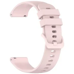 Silicone Replacement Sport Strap, 20/22mm, Breathable Design for 20MM (Pink)
