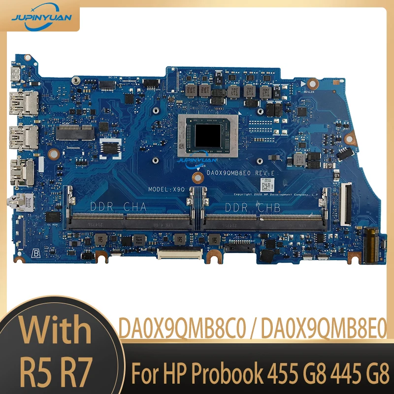 

DA0X9QMB8C0 / DA0X9QMB8E0 Mainboard For HP ProBook 455 G8 Laptop Motherboard CPU: R5-5600U R7-5800U AMD UMA 100% Tested Fully OK