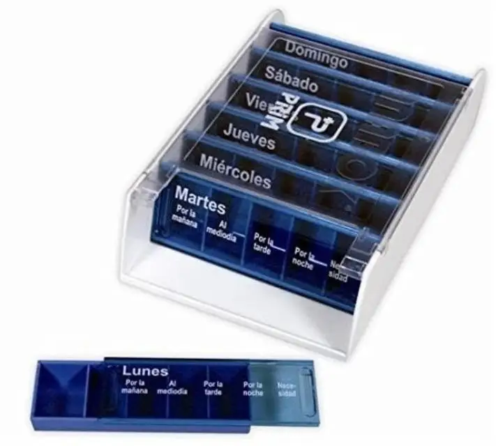 Dispenser Per Pillole Settimanale Blu Ortopedico