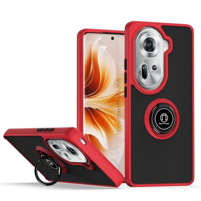 Hybrid Matte Kickstand Case For OPPO Reno 11F 11 10 Pro + Plus 8T 