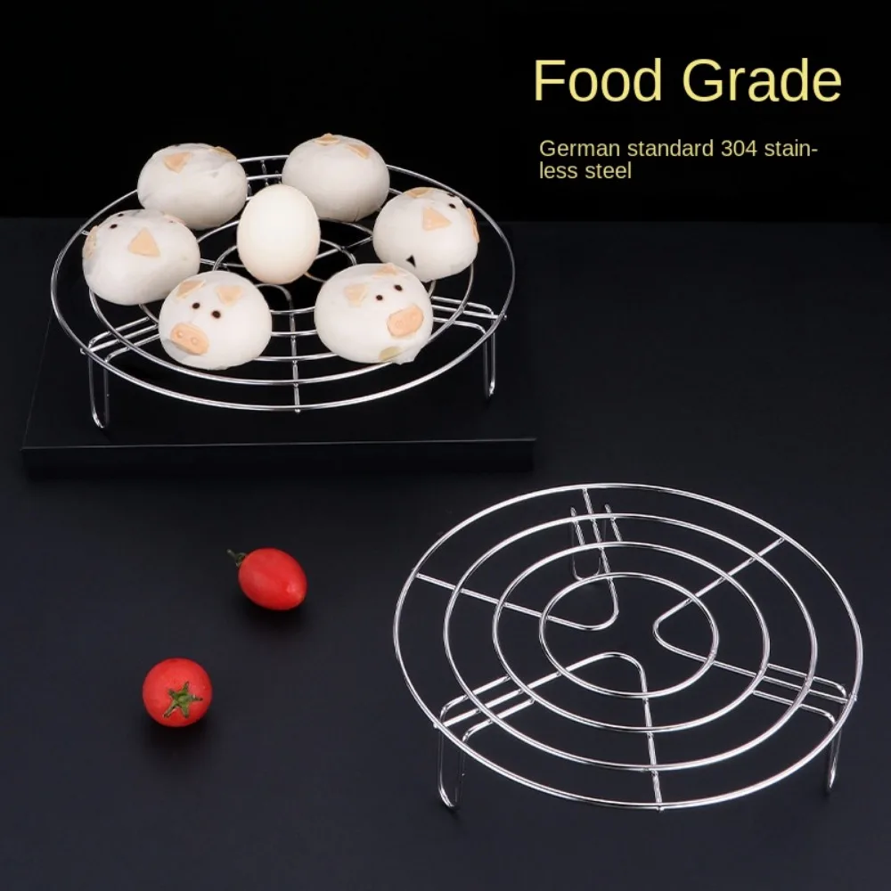Description Picture 2 of item304 Stainless Steel Round Durable Pot Pan Pressure Cooker Trivet Steamer Shelf Steamer Rack Heavy Duty Cookware Accessories