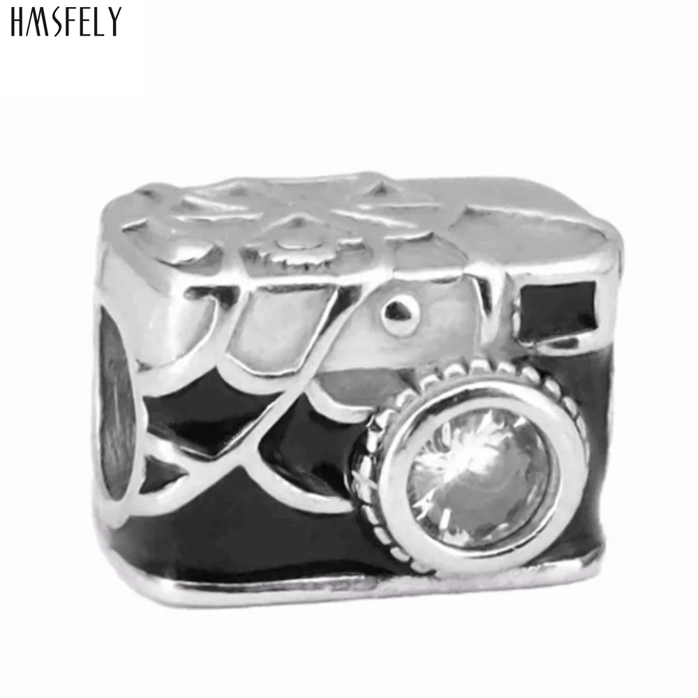 

HMSFELY European Camera Beads For DIY Women Bracelet Jewelry Making Accessories Bead 316l Stainless Steel Beads