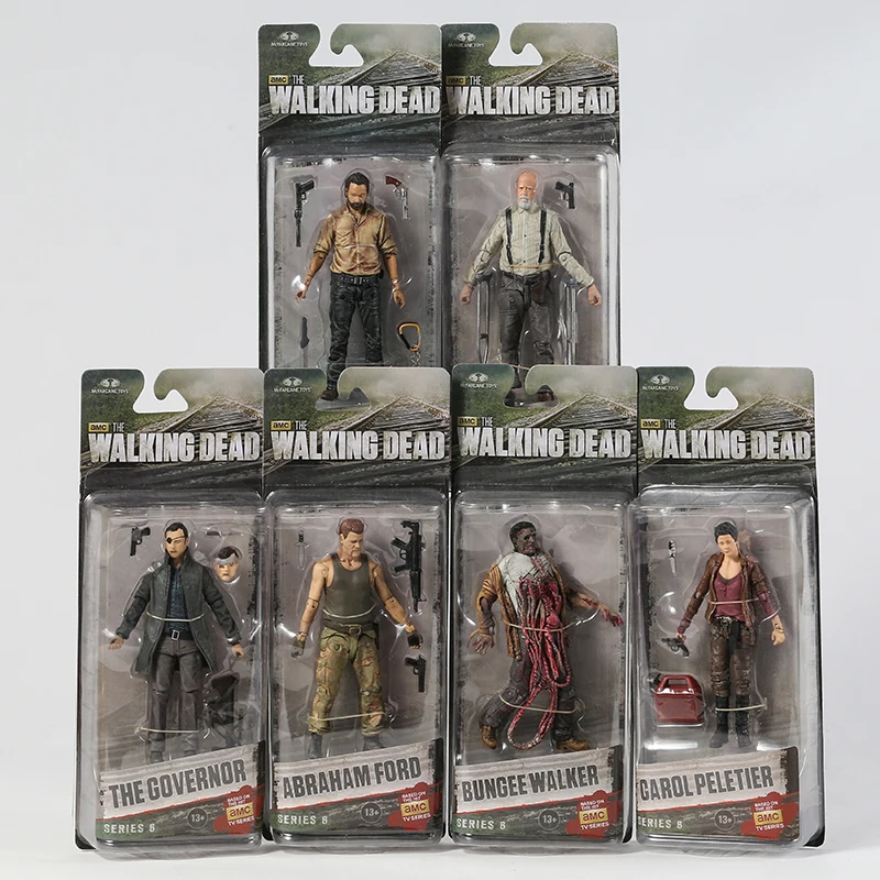 

AMC TV Series The Walking Dead Abraham Ford Bungee Walker Rick Grimes The Governor Michonne Collectible Action Figure Model Toy