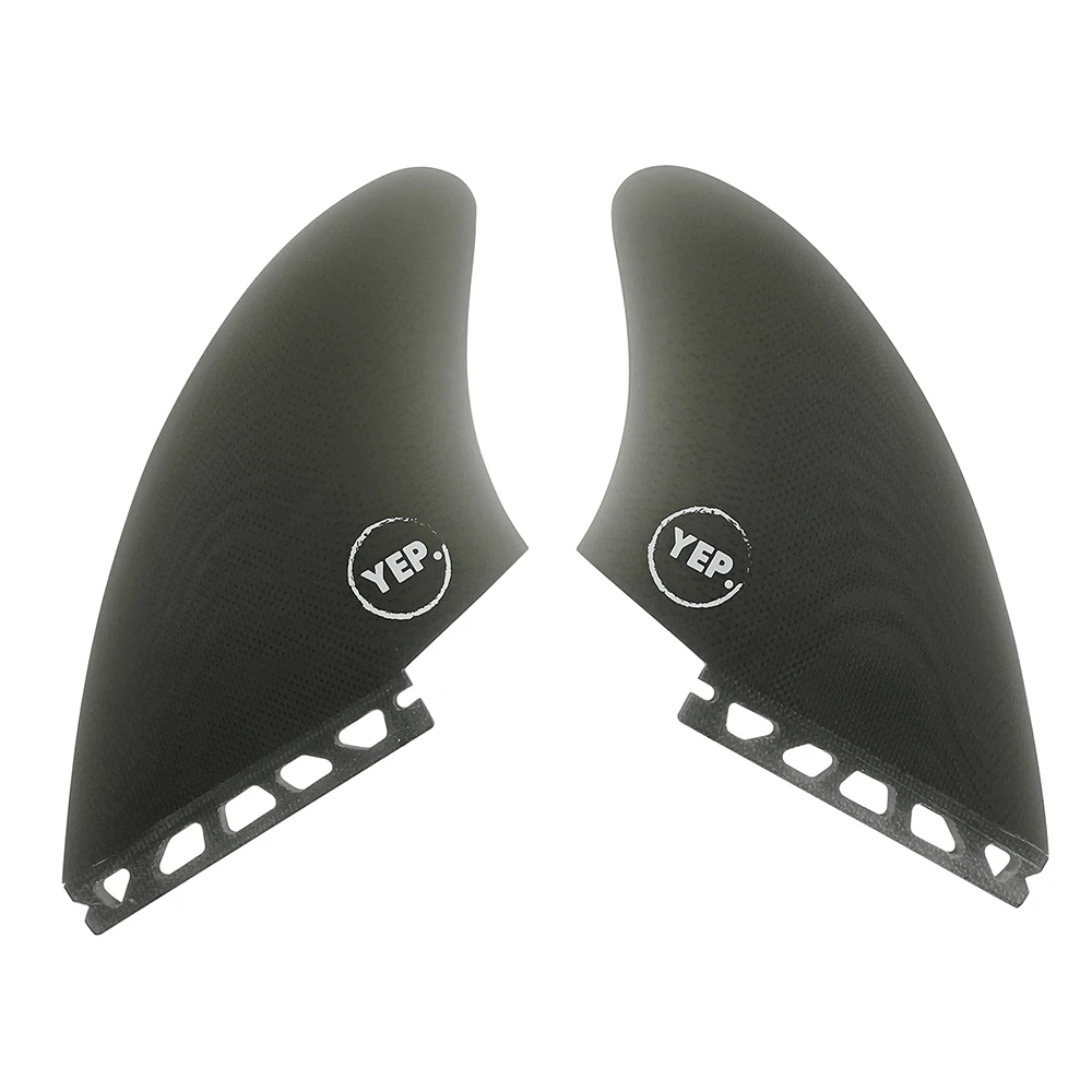 UPSURF FUTURE Keel Twin Fins Set Fiberglass Surfboard Twin Fin For Shortboard,Fish Board Fins Single Tab Keel(2 Fin)