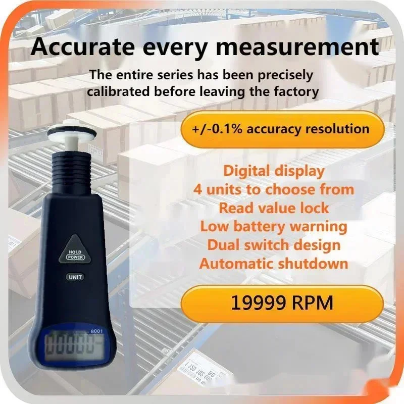 149X50X30 AZ8001 Requires A Contact Type Simple Sensitive Tachometer Handheld Digital Display Tachometer Motor Speed