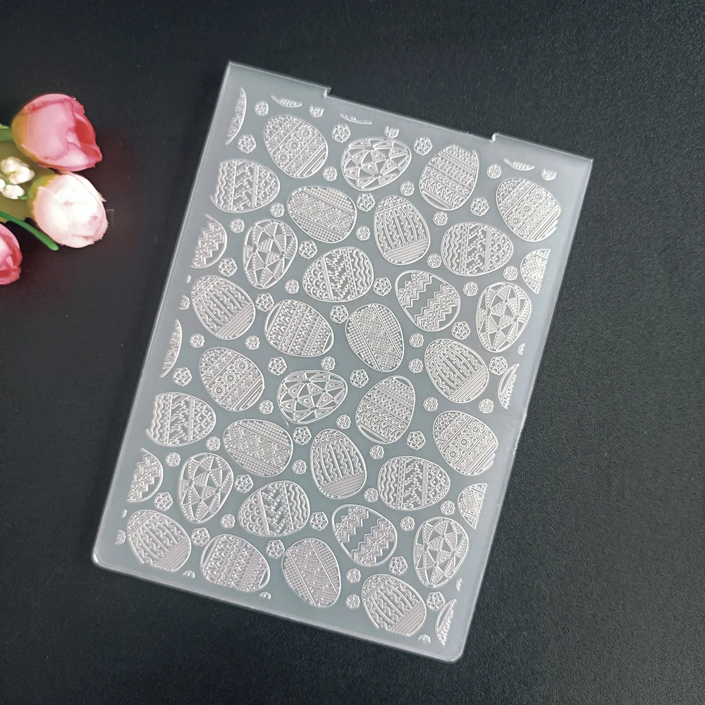 AZSG Easter Butterfly Trees Embossing Folder Transparent Plastic Plates Design For DIY Paper Card Decoration Embossing Cutting plastic embossing folder embossing folder