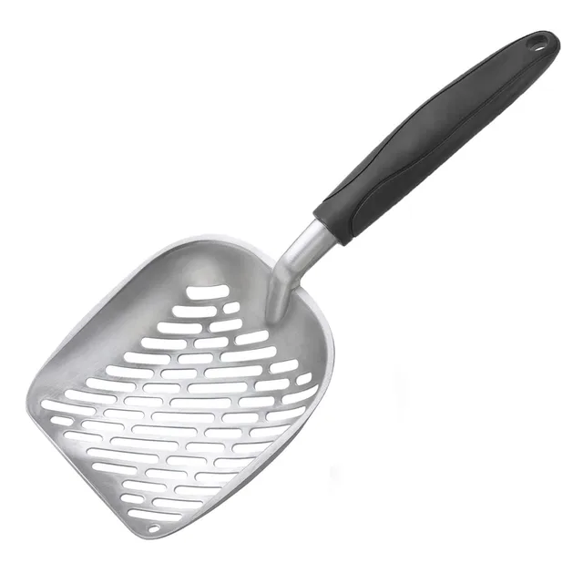 Aluminum Alloy Durable Long Handle Cat Litter Scoop Garbage Sand Scoop Pet Cleaning Tool Cat Supplies 3