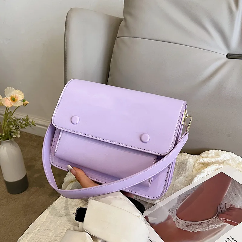 PU bag 2024 new fashion European and American bags crossbody bags women's casual large-capacity one-shoulder armpit bags