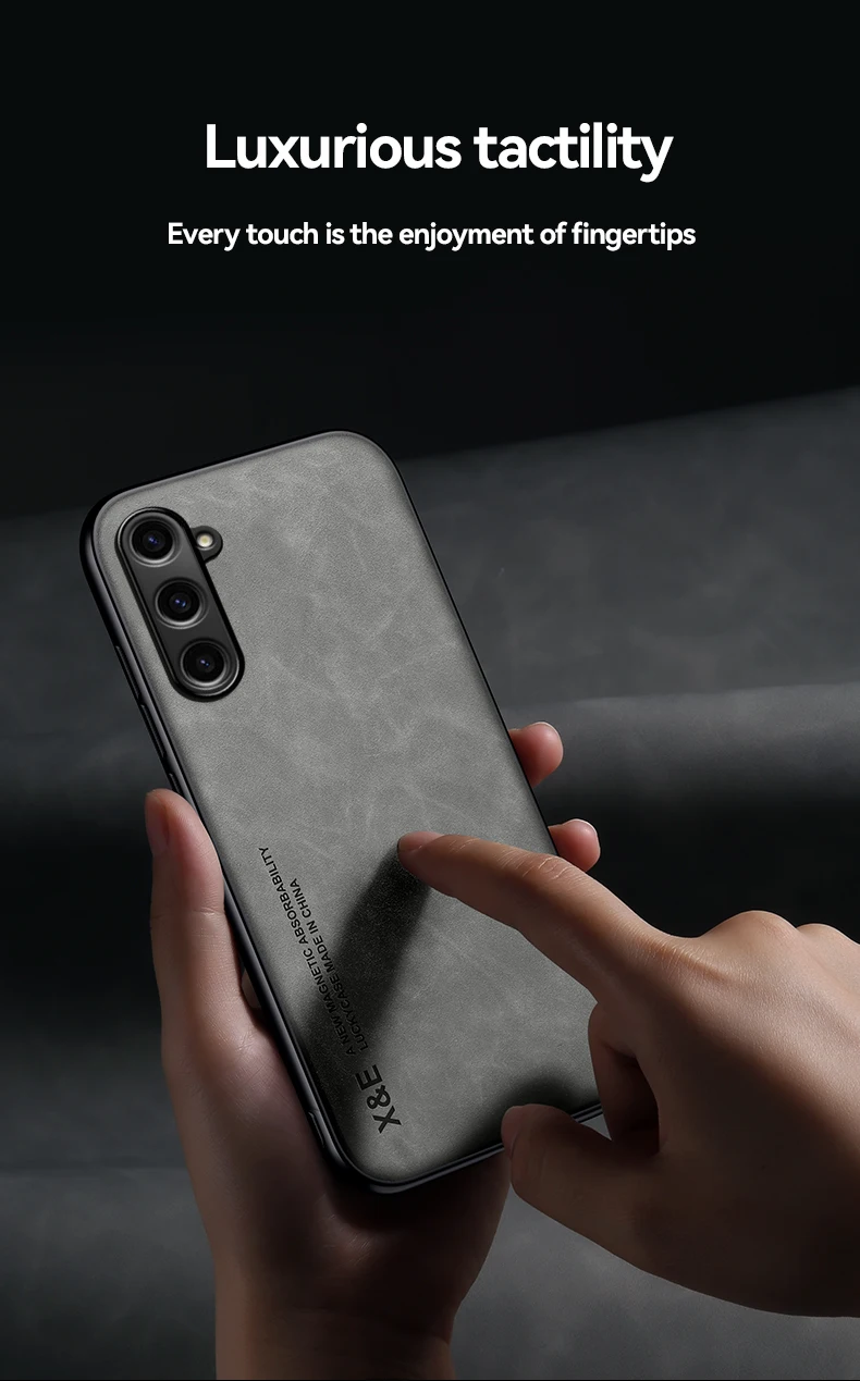 Custodia in pelle per Samsung Galaxy S23 S22 Ultra S21 S20 FE S10 S9 S8 Plus Note20Magsafe Texture Cover paraurti_voghion.com