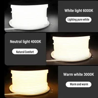 220V COB LED Strip Light High Bright Switch/Dimmable US 110v EU Plug Neon Tape Kitchen Cabinet  lighting Waterproof garden - Image 4