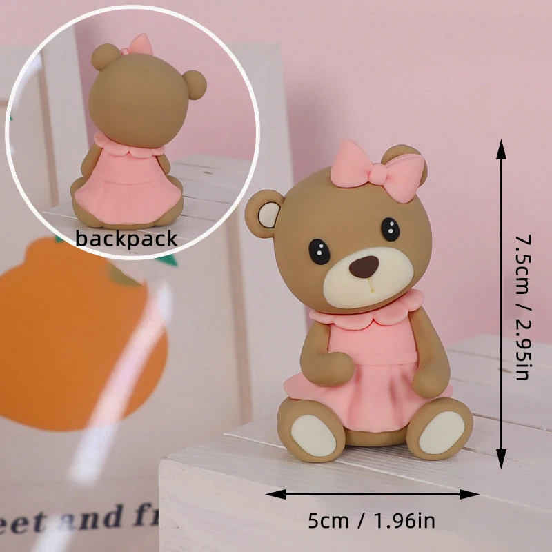 Baby Taarttopper Set - Beer, Regenboog, Wolk & Ster Decoraties