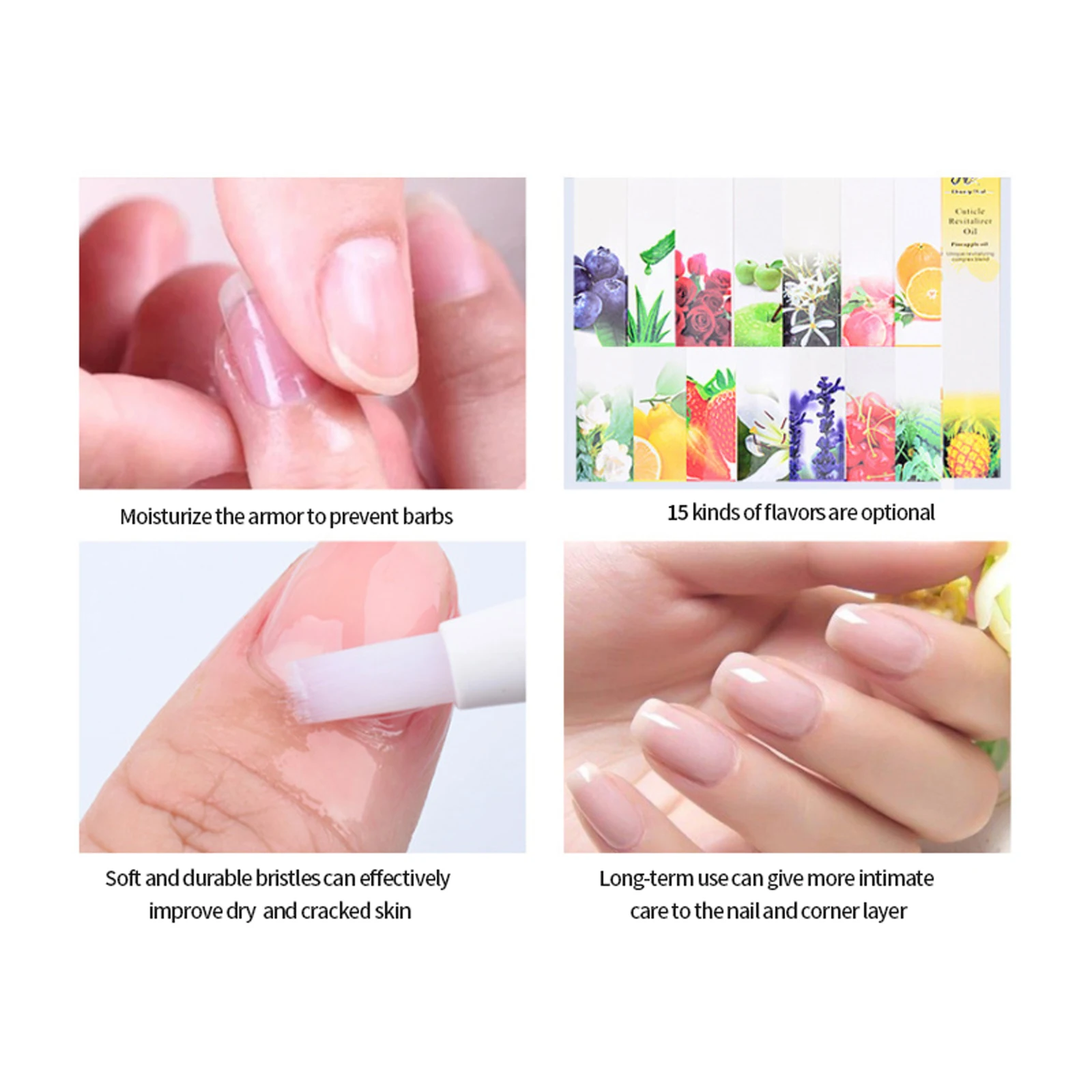 Nail Nutrition Pen 1Pc Nutritional Oil Nail Art Brush Soften Finger Edge Anti-dead Skin Barbs Moisturizing Manicure Cuticle Tips