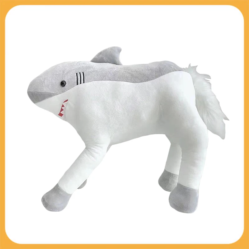 

40cm Shark Horse Soft Stuffed Plush Toy Stuffed Shark Head Horse Body Model Doll Pillow Toy for Kid Children Birthday Gift
