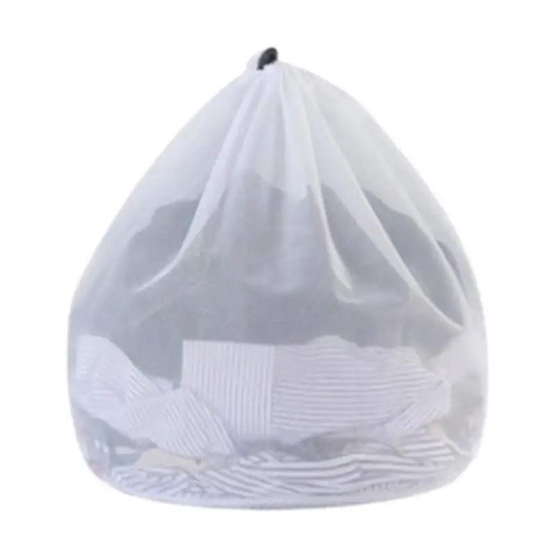 Laundry Bag Drawstring Strap Mesh Wash Bags Washable Laundry Delicates Bag Dirty Clothes Net Bags For Home Dorm Apartment laundry bag