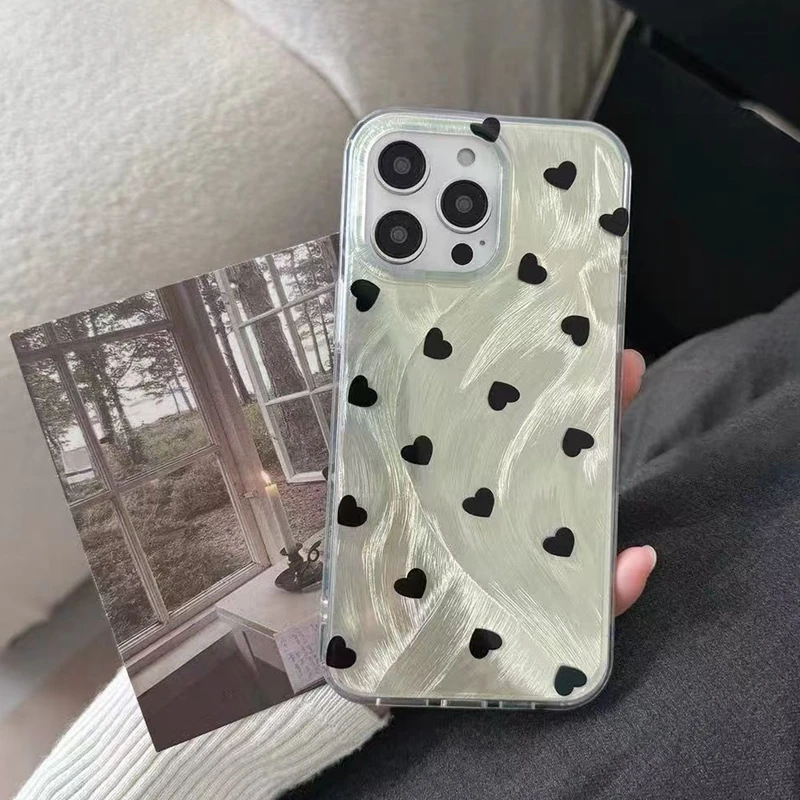 Sweet Heart Glossy Phone Case for OPPO - Stylish Protective Cover